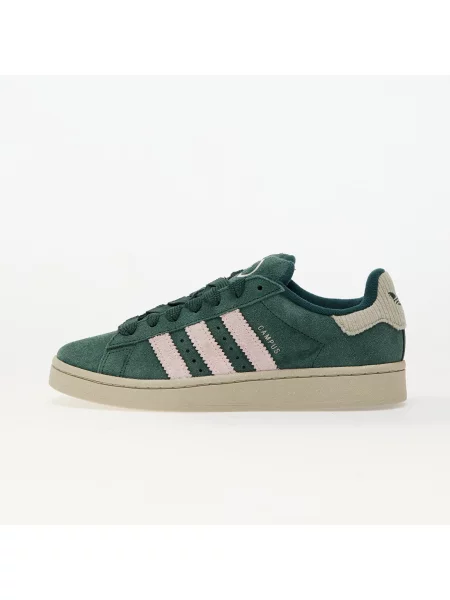 Велурени маратонки adidas Originals Campus W зелено