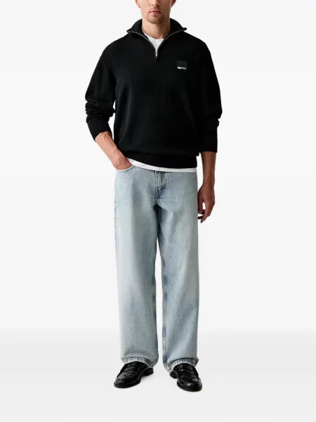 Decupat pantaloni scurți din denim Levi's® zdrențuiți cu talie înaltă albastru
