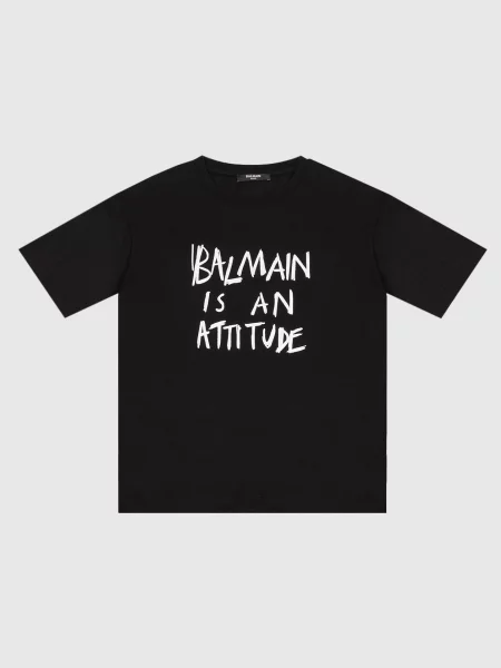 Детская футболка Balmain черная