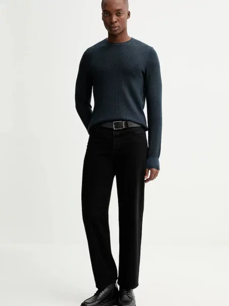 Светр із додаванням вовни Rag & Bone легкий синій