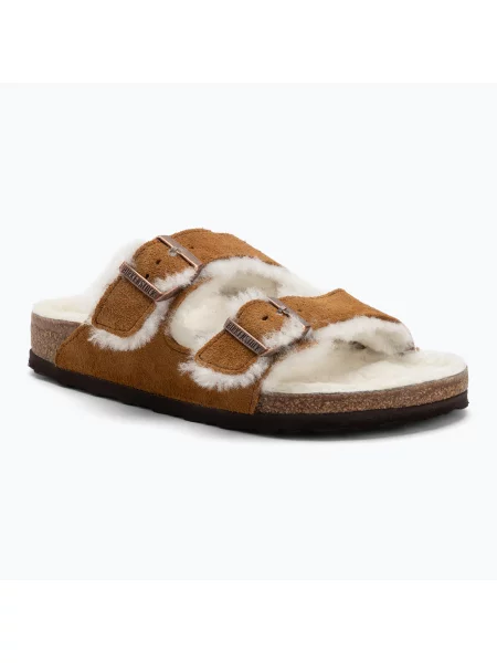 Ovčí kůže tenisky Birkenstock hnědé