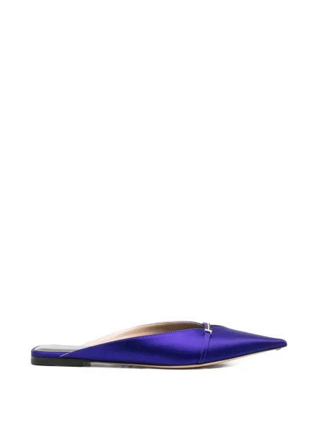 Papuci tip mules Tom Ford din satin violet