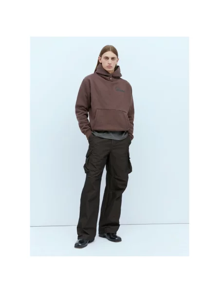 Bluza z kapturem Ice & Techno z kapturem z nadrukiem brązowa