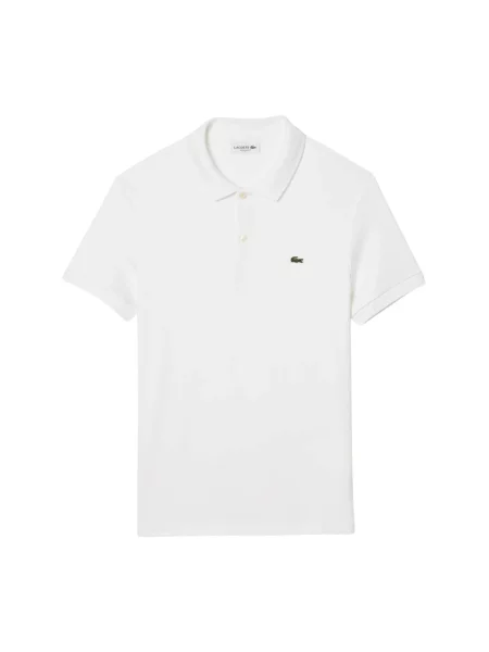Lacoste Koszulka Polo Z Dżerseju weiss białe