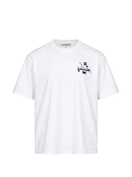 Tricou Carne Bollente cu broderie alb