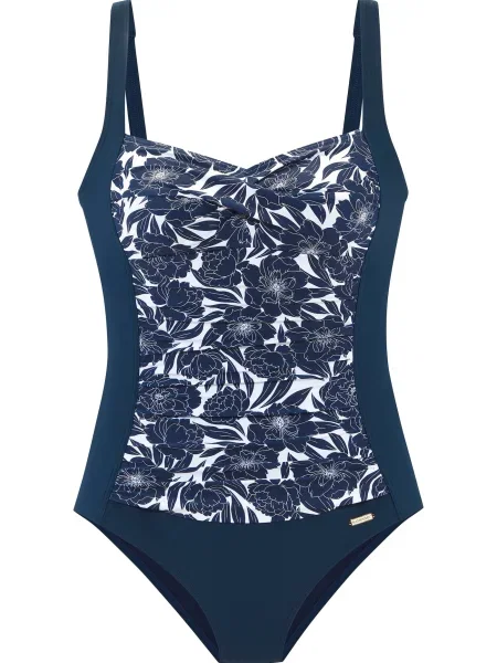 SUNSEEKER Costum de baie întreg albastru marin alb
