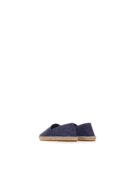 Espadryle Polo Ralph Lauren skórzane niebieskie