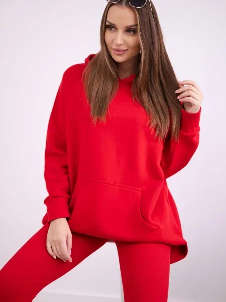 Bluza Kesi ocieplana czerwona
