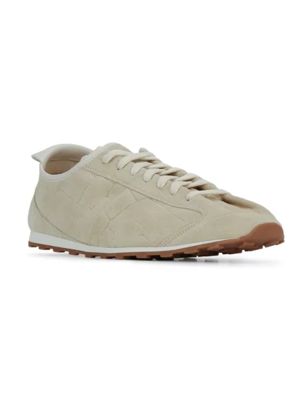 Buty do tenisa Jacquemus skórzane do tenisa beżowe