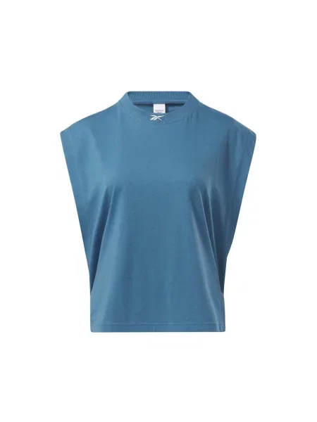 Potkošulja Reebok Sport bez rukava od jersey plava