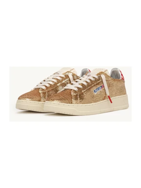 Sneakersy Autry brązowe