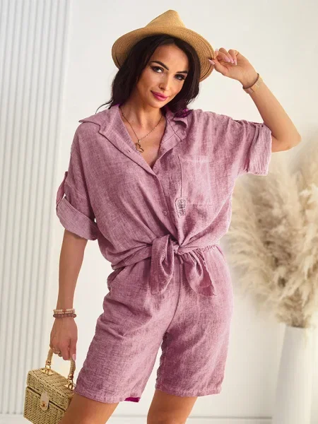 Cămașă Resti de in roz