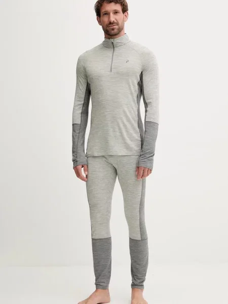 Шерстяное термобелье Peak Performance серое