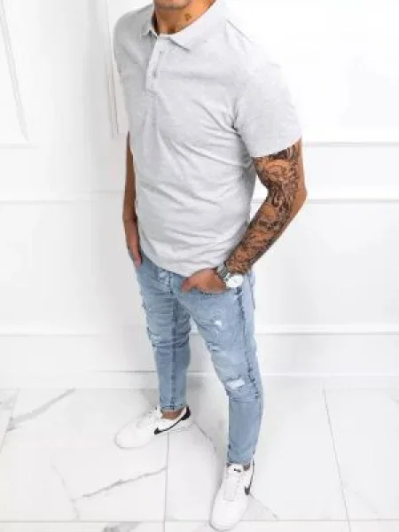 Polo majica Dstreet siva