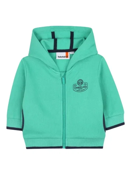 Bluza z kapturem dziecięca Timberland zielona