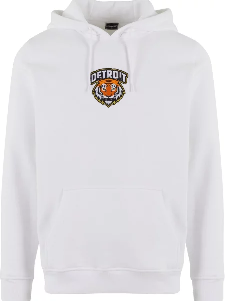Mister Tee Mikina Detroit Tiger červená / černá bílá
