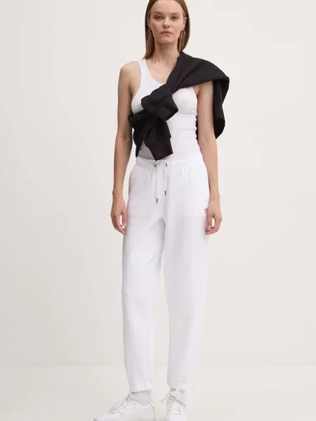 Спортивні штани Guess Jeans однотонні білий