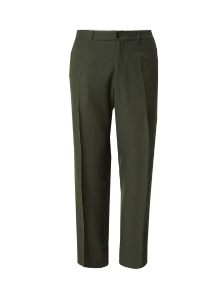SCOTCH & SODA Klostuotos kelnės tamsiai žalia