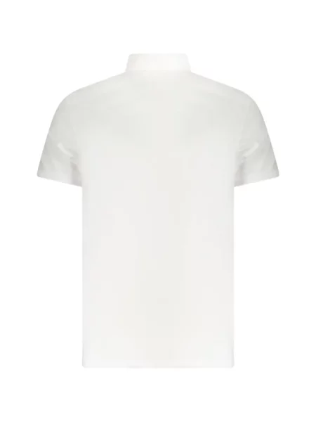 Scurt tricou polo Calvin Klein alb