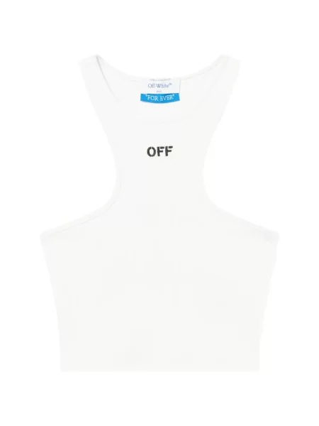 Podkoszulka Off-white prążkowana biała