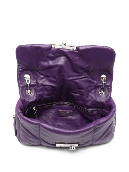 Colier Prada matlasat cu bretele violet