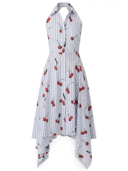 Rochie midi Monse cu imagine albastru