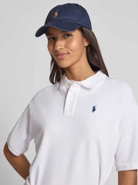 Sukienka polo z wiązanym detalem Polo Ralph Lauren biała