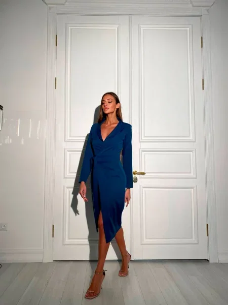 Платье миди Milirud синее