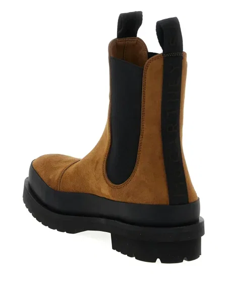 Botine chelsea Stella Mccartney din piele de căprioară maro