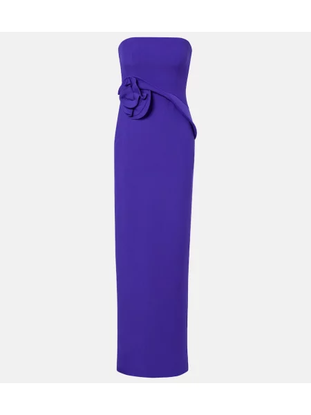 Rochie Roland Mouret cu model floral violet