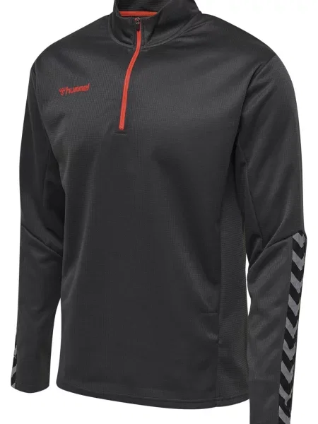 Hummel bluza sportowa na trening hml Authentic Half Zip Sweatshirt biała