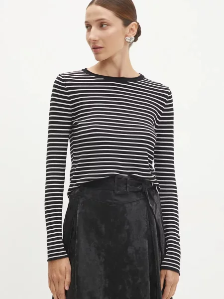 Блуза Answear Lab с десен черно