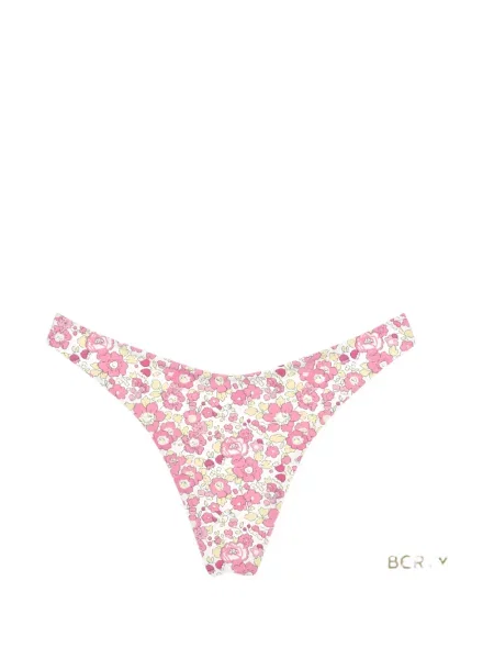 Bikini Mc2 Saint Barth cu model floral cu imagine alb