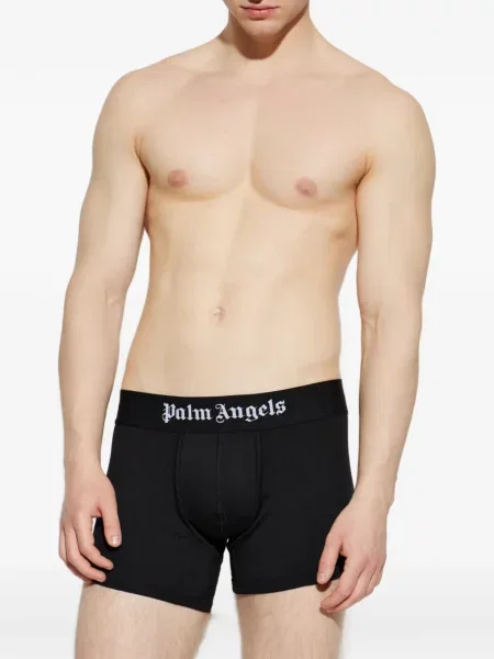 Bokserki Palm Angels z logo czarne