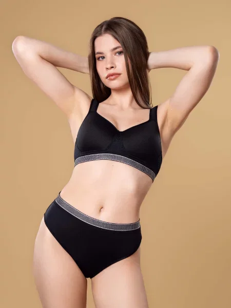 Труси brabrabra поліестер/еластан чорний