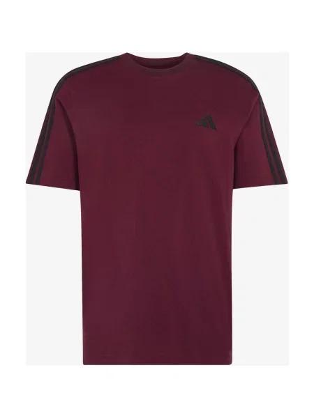 Koszulka z krótkim rękawem damska adidas Essentials Single bordowo XS czarna