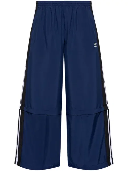 Szerokie spodnie dresowe Adidas z kapturem czarne