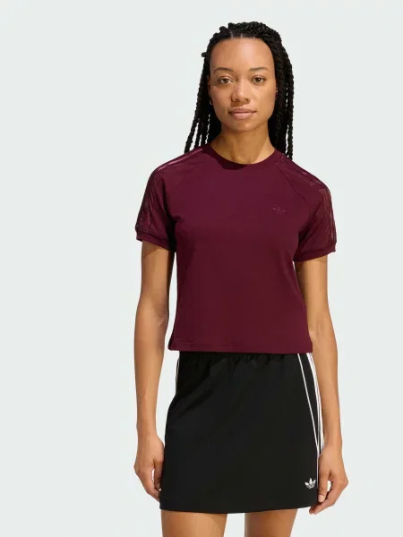 Футболка adidas бордовий