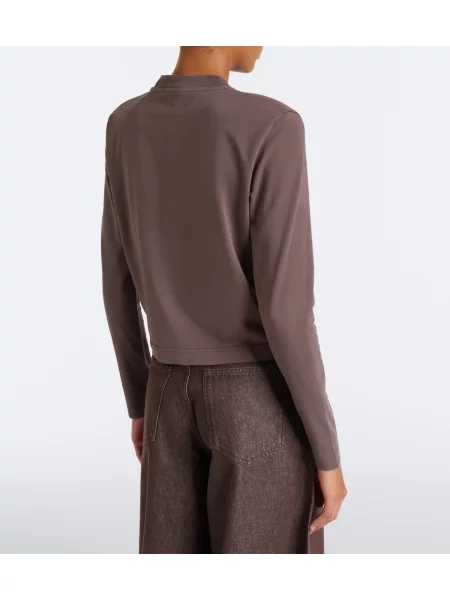 Tricou Jacquemus din jerseu maro