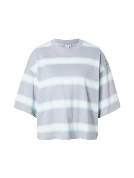 & Other Stories Tricou albastru fumuriu / albastru aqua alb