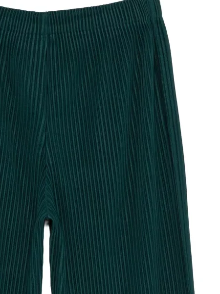 Plisované kalhoty Homme Plissé Issey Miyake zelené