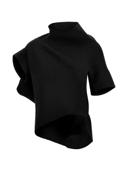 Top Issey Miyake asimetric negru