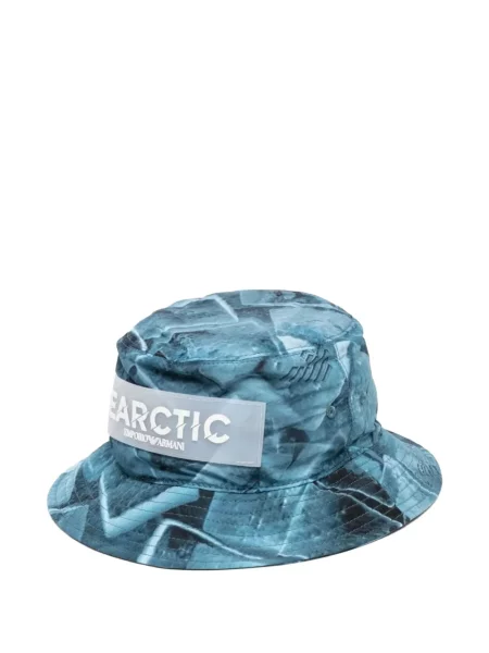 Pălărie Emporio Armani cu imagine albastru