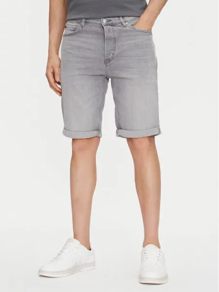 HUGO Džínové šortky šedá