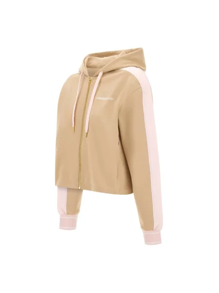 Bluza z kapturem Casablanca w paski beżowa