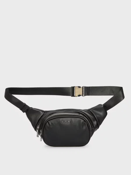 Поясна сумка Replay чорна