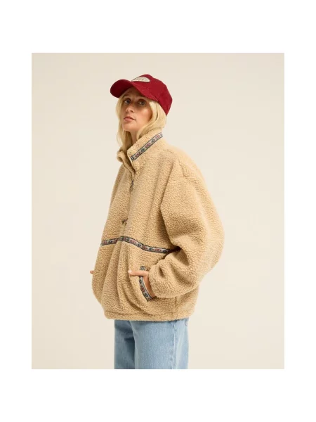 Polar Billabong Since 73 Stone Town half zip XS beżowy