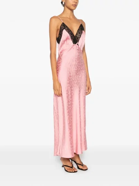 Rochie maxi Rixo din jacard roz