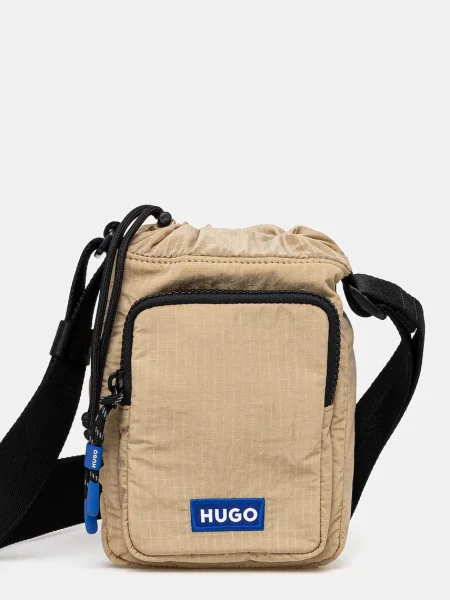 Чанта през рамо Hugo Blue бежово