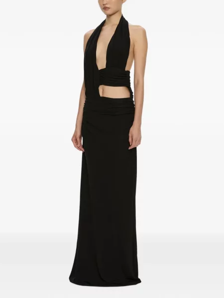 Rochie maxi Christopher Esber drapată negru